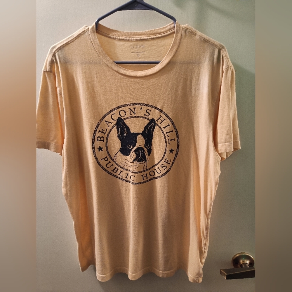 J.Crew Boston Terrier Pub House Graphic Tee Men's Medium